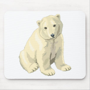 Knuddiger Eisbär Mousepad