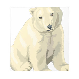 Knuddiger Eisbär Notizblock