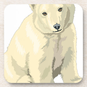 Knuddiger Eisbär Untersetzer