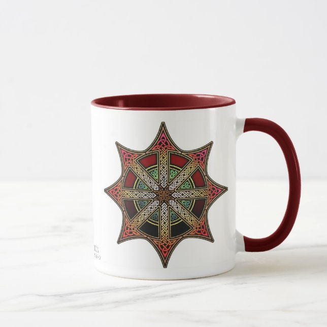 Knüpfarbeit-Chaos-Stern-Tasse Tasse (Rechts)