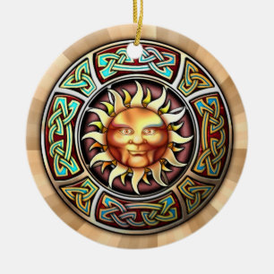 KnüpfarbeitSunanhänger/-verzierung Keramik Ornament