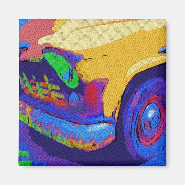 Knüppelwagen Magnet (Vorne)