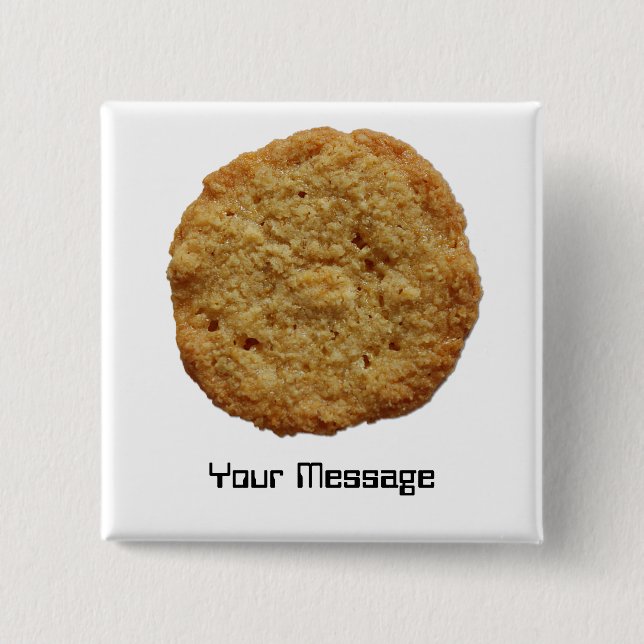 Knusperiger gebackener button (Vorderseite)