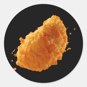 Knusprige Chicken Nugget Lustige Lebensmittel Nugg Runder Aufkleber