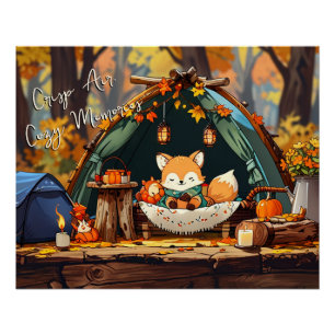 Knusprige Luft Gemütliche Erinnerungen Herbstblätt Poster