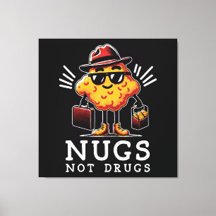 Knusprige Nuggets statt Drogen Leinwanddruck