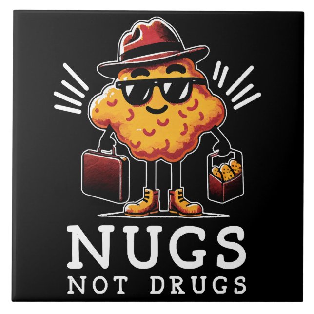 Knusprige Nugs, keine Drogen Fliese (Vorderseite)