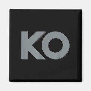 Ko Funny Knock Out Boxing Wrestling Männer Frauen Magnet