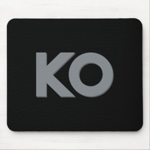 Ko Funny Knock Out Boxing Wrestling Männer Frauen Mousepad