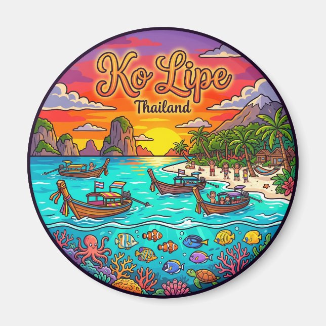 Ko Lipe Thailand Magnet (Vorne)