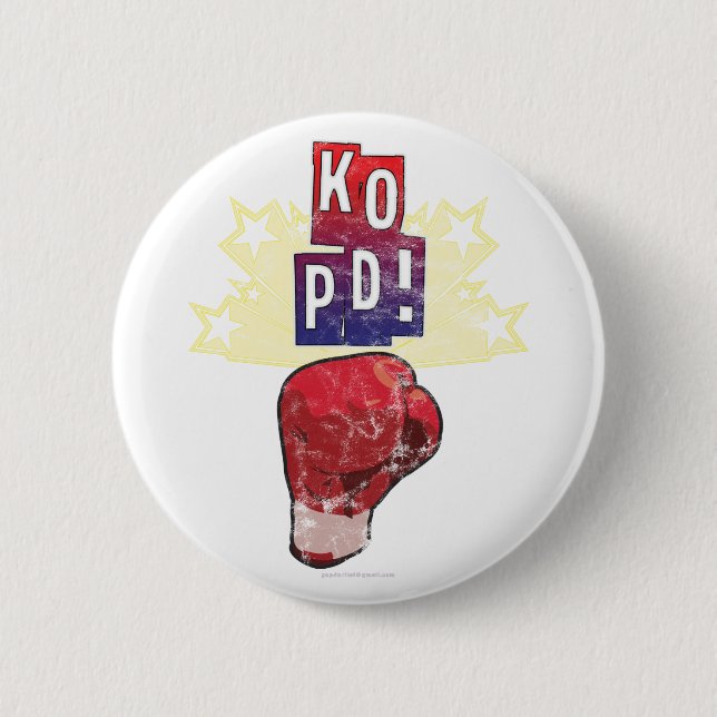 KO Parkinson erschüttert Button (Vorderseite)