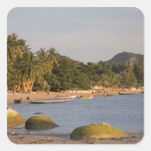 Ko Phangan, Thailand. Außerhalb der hektischen Ins Quadratischer Aufkleber