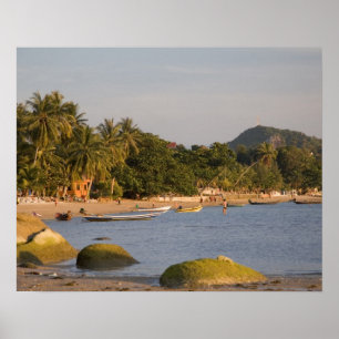 Ko Phangan, Thailand. Außerhalb des hektischen Ins Poster