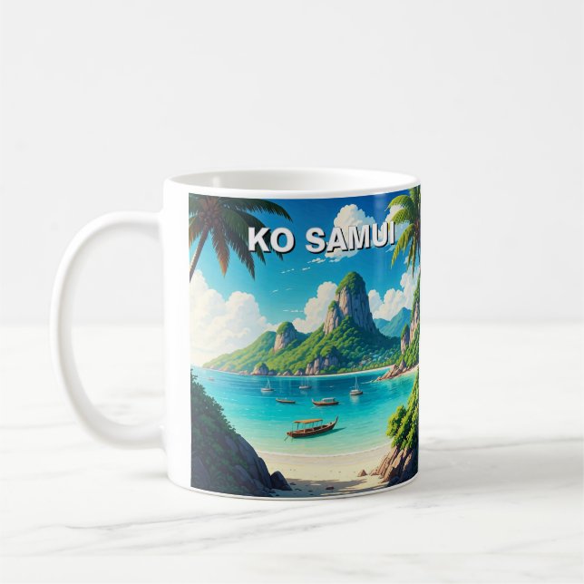 Ko Samui Thailand Kaffeetasse (Links)