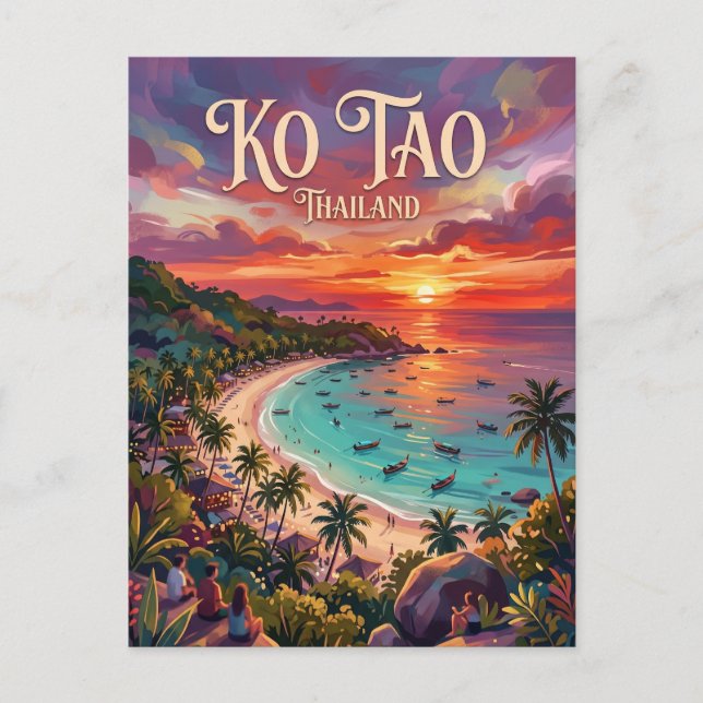 Ko Tao Thailand Postkarte (Vorderseite)