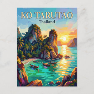 Ko Tarutao Nationaler Meeresschutzpark Thailand Postkarte