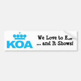 KOA 2012 AUTOAUFKLEBER