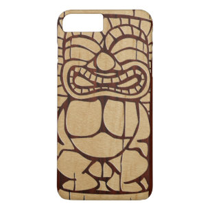 Koa hölzernes Tiki Ailani Surfbrett iPhone 8 Plus/7 Plus Hülle