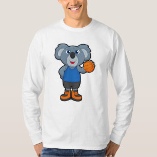 Koala als Basketballspieler mit Basketball T-Shirt