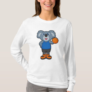 Koala als Basketballspieler mit Basketball T-Shirt