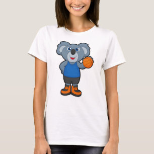 Koala als Basketballspieler mit Basketball T-Shirt