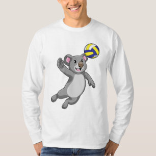 Koala als Volleyballspieler mit Volleyball T-Shirt