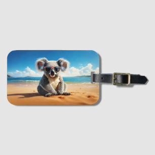 Koala am Sandstrand Gepäckanhänger
