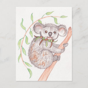 Koala an der Zweigstelle Tree Postkarte