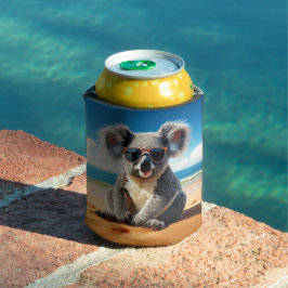 Koala an einem sandigen Strand Dosenkühler