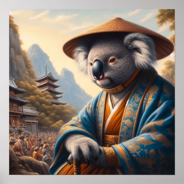 Koala Ancient Japan Poster (Vorne)