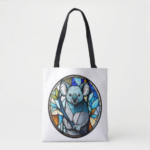 Koala Animal Portrait Gestaltete Glas frei von Wil Tasche