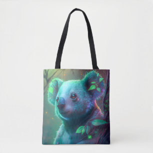 Koala Animal Portrait Malerei Wildlife Tasche