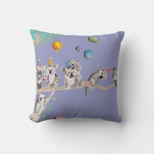 Koala Anniversaire Mignons Koalas Enfants Coussin 
