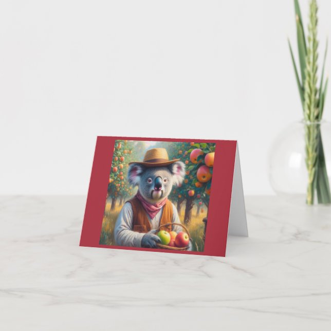 Koala Apple Orchard Karte (Vorderseite)