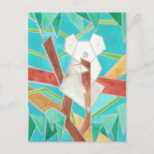 Koala-Aquarellkunst Postkarte