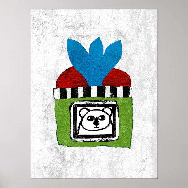Koala auf Zuhause Poster Wall Art (Vorne)
