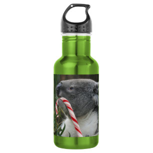 Koala Australian Christmas Candy Cane Edelstahlflasche