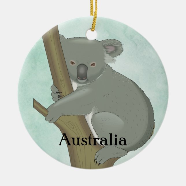 Koala Australie Design ornement en céramique (Devant)