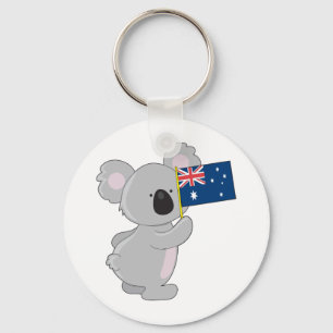 Koala Australische Flagge Schlüsselanhänger