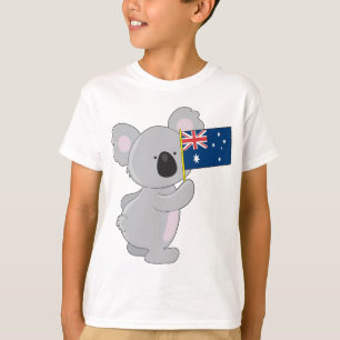 Koala Australische Flagge T-Shirt