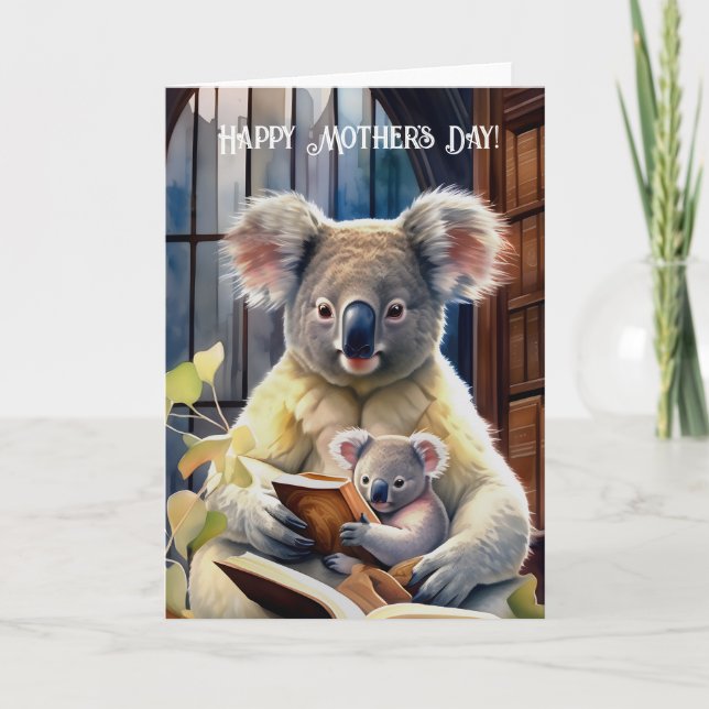 Koala avec bébé - Bonne fête des mères (Devant)