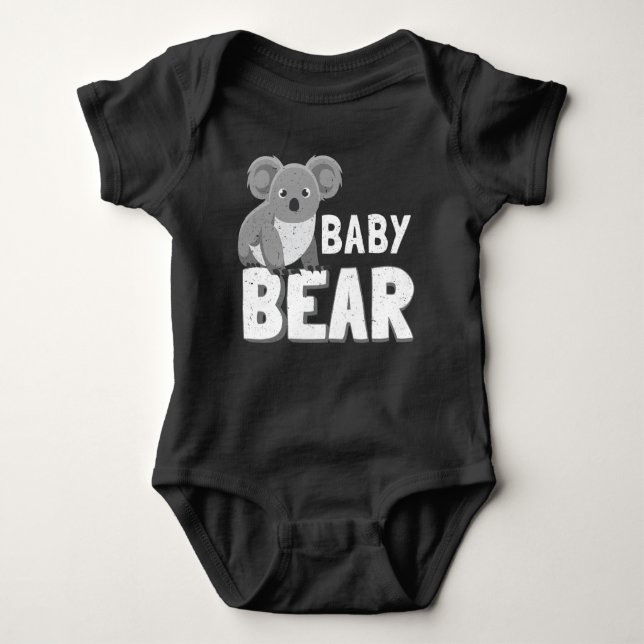 Koala-Baby-Bärnbodysuit | zusammenpassender Baby Strampler (Vorderseite)