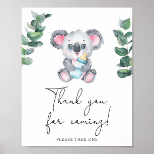 Koala-Baby-Party - Danke fürs Kommen Poster