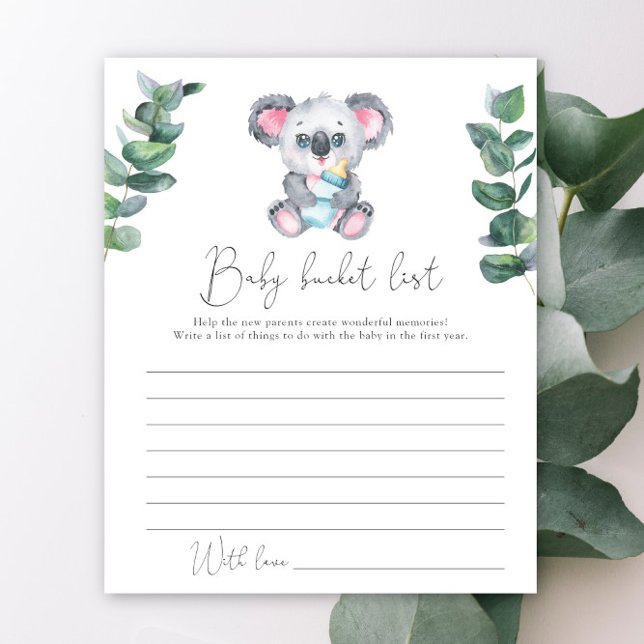 Koala Babydusche - Liste der Eimer (Von Creator hochgeladen)