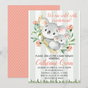 Koala-Babyparty-Einladung laden ein Einladung