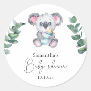Koala-Bär-Baby-Party Runder Aufkleber