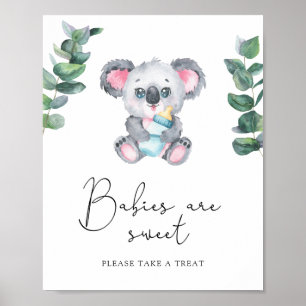Koala-Bär - Babys sind süß Poster