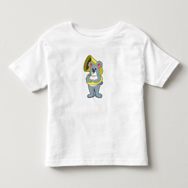 Koala Bär bei Musik mit Saxophon.PNG Kleinkind T-shirt (Vorderseite)