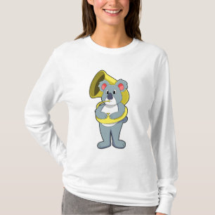 Koala Bär bei Musik mit Saxophon.PNG T-Shirt