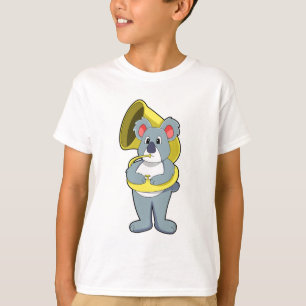 Koala Bär bei Musik mit Saxophon.PNG T-Shirt